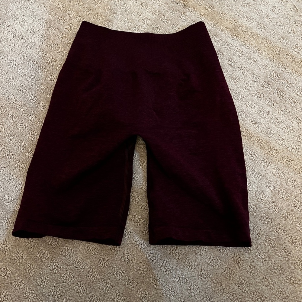 Alphalete Black Cherry Biker Shorts